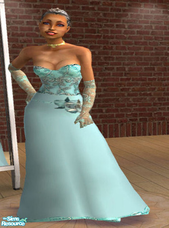 Sims 2 — New Teen Wide Gown (recolour) by Shannara_Simfashion — a recolour of the teen wide gown