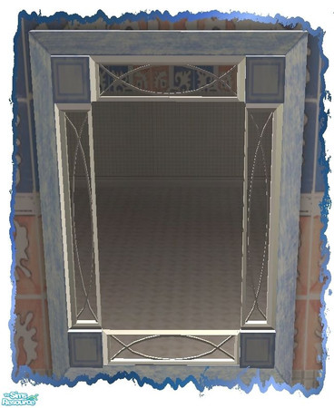Sims 2 — Springfresh mirror - blue by Malitia — Part of 'Springfresh bathroom' Set.