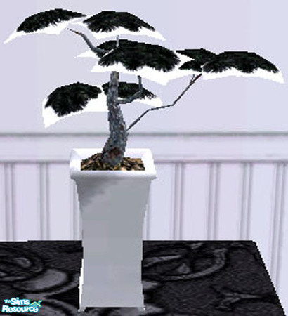 Sims 2 — Oreo Cookie Bedroom Set Plant by simsartisttoo — The Oreo Cookie set table plant.