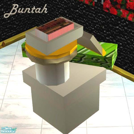 Sims 2 — Tan and green boxes by buntah — These some more boxes. This requires the Pile of Boxes base mesh file in this