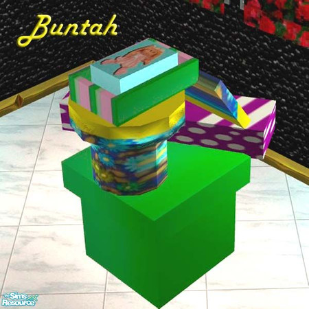Sims 2 — Party Gifts by buntah — These are the party boxes. This requires the Pile of Boxes base mesh file in this set.