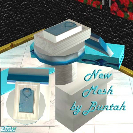 Sims 2 — Pile of Boxes BASE MESH by buntah — This is the base mesh file for this set. It includes the blue and white