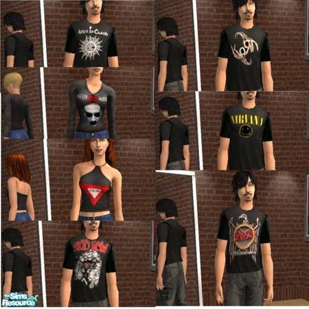 Sims 2 — 90's Collection Part B by Dr. Macabre — I'm gonna keep the descriptions nice and simple, and let the shirts do