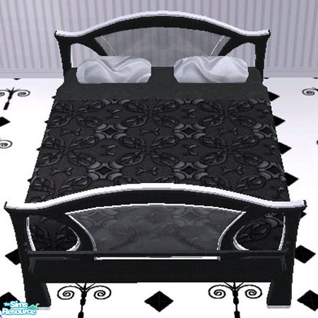 Sims 2 — Oreo Cookie Bedroom Set Bed Frame by simsartisttoo — This is the frame for the Oreo Cookie set bed.