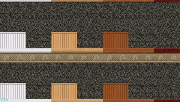 Sims 2 — Southern Charm Collection Onyx Bristol by Quiltreker — This series contains 14 walls. It consists of a