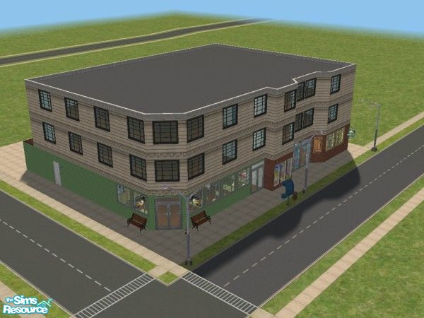 Sims 2 — Liberty Diner by fertilepress — Another set from Queer as Folk. This time it's the guys' favorite diner. Red