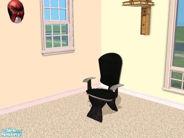 Sims 2 — LLR Office, Black Chair - Recolor 2 by LaLunaRossa72 — For this recolor you have to download the LLR Office, Red