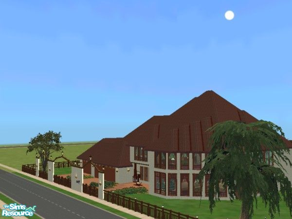 Sims 2 — Third 'Floorplan challenge' House by devil_shark — I never know what name to call to a house... So I called it