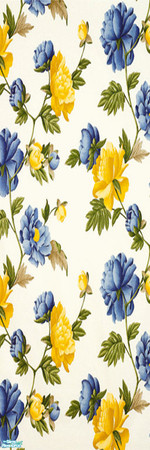 Sims 2 — Spring Breeze Wallpaper Set - 2 by thekewlestnerd — Blue and yellow wallpaper