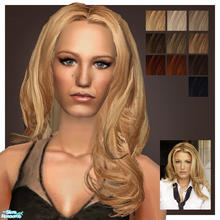 Sims 2 — XOXO by ChazDesigns — A sassy hairstyle inspired by Serena van der Woodsen from Gossip Girl, wavy with lots of