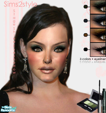 Sims 2 — StageShine eyeshadow + Eyeliner by simseviyo —  