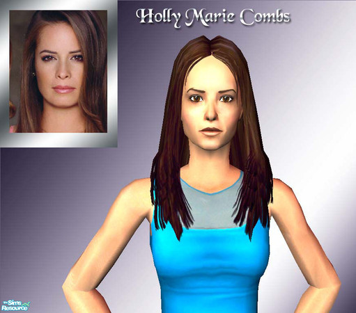 Sims 2 — Holly Marie Combs by SQK — **Women of \'Charmed\' Series**<br> The 2nd sister, \'Piper\' played by Holly