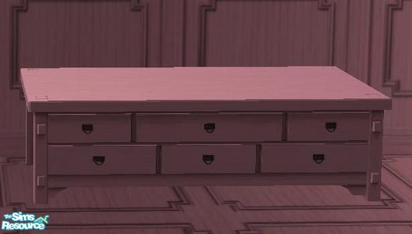 Sims 2 — Hello Kitty Flowers Set Living Room - Large Coffe Table Pink by Bury me deep inside your heart — 
