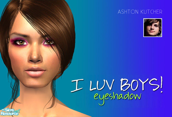 Sims 2 — I Luv Boys! Eyeshadow 2008 - Ashton Kutcher by 06bek — 