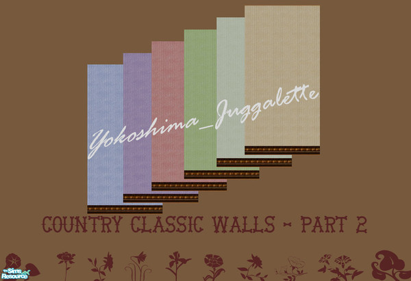 Sims 2 — Country Classy Wall Part 2 by Yokoshima_Juggalette — Most people think of country homes to be cozy and always