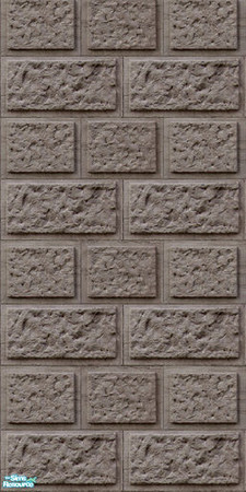 Sims 2 — Large Tan Brick by Halfcreek — created by Halfcreek