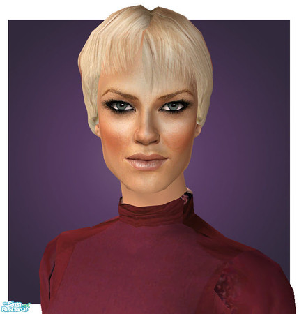 Sims 2 — Sarah Harding by ChazDesigns — The edgy, white blonde haired Sarah Harding. 