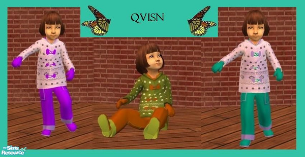 Sims 2 — Toddler set by qvisn — Everyday or outdoor for girls and boys. by qvisn