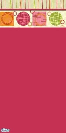 Sims 2 — Candy Striper wall 2 by tamlfra — 1 of 3 walls to match my Candy Striper bedding.