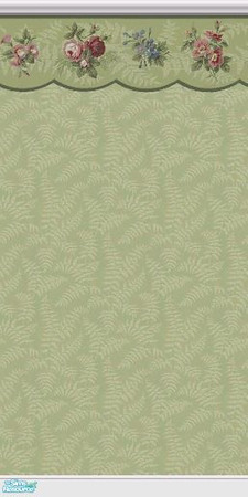 Sims 2 — Willow wall 2 by tamlfra — 1 of 3 walls that match my Willow bedding.