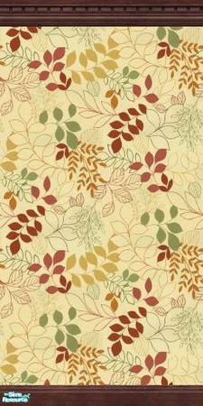 Sims 2 — Modern Fall wall 2 by tamlfra — 1 of 3 wallpapers made to match my Modern Fall bedding set.