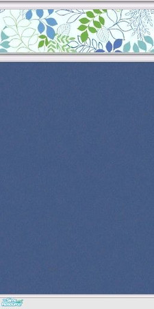 Sims 2 — Modern Blues wall 3 by tamlfra — 1 of 3 wallpapers made to match my Modern Blues bedding.