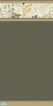 Sims 2 — Modern Nature wall 3 by tamlfra — 1 of 3 wallpapers made to match my Modern Nature bedding.