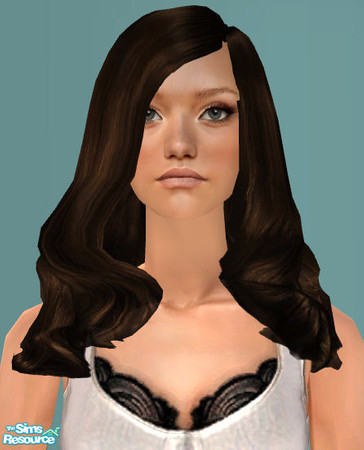 Sims 2 — Simple Elegance - Chocolate by ChazDesigns — A soft, wavy elegant hairstyle based on the hair styled at a