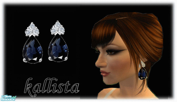 Sims 2 — Kallista earring set - Serena by kibanahnah — Made of diamonds and precious stones... Enjoy!
