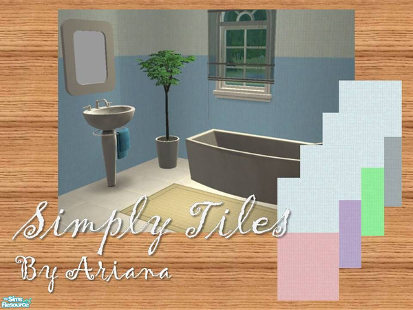 Sims 2 — Simply Tiles by Ariana31Player — A nice set of tiles for your bath in sweet colors