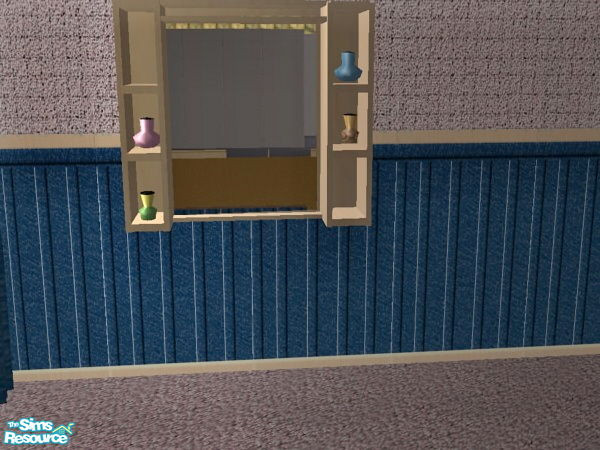 Sims 2 — Studious Bedroom - Cornflower Blue - mirror dresser by ead425 — 