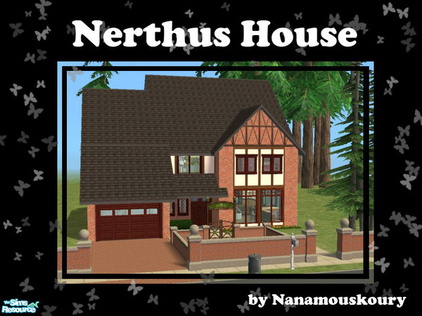Sims 2 — Nerthus House by Nanamouskoury — Big Family? Not that much simoleons? This house is perfect for your sims!