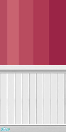 Sims 2 — Modern Stripe Paint - Pink by sailfindragon — Modern Contrasting Pink Stripe Paint. Finished with White Wood