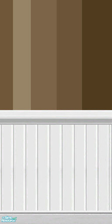 Sims 2 — Modern Stripe Paint - Brown by sailfindragon — Modern Contrasting Brown Stripe Paint. Finished with White Wood