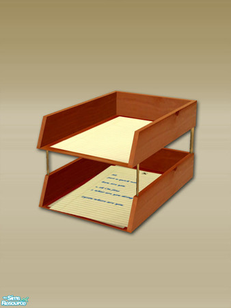 Sims 2 — Mt Lodge Series - In Tray - 02 by Shakeshaft — Part of a recolour set of extras for the Mt Lodge Series,