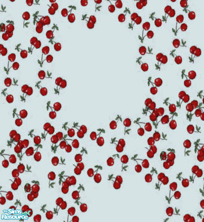 Sims 2 — Laura Simly Cheerful Cherry Kitchen - Floor by debs913 — Cherry tiles on creamy white a match to the Cheerful