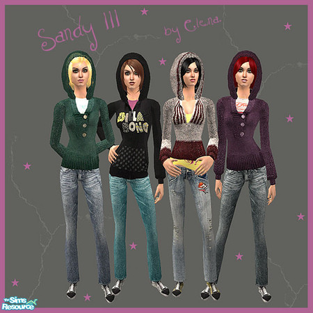 Sims 2 — Sandy III by Elena. — Mesh by the lovely ulkrhsn. Sim by Panschi.