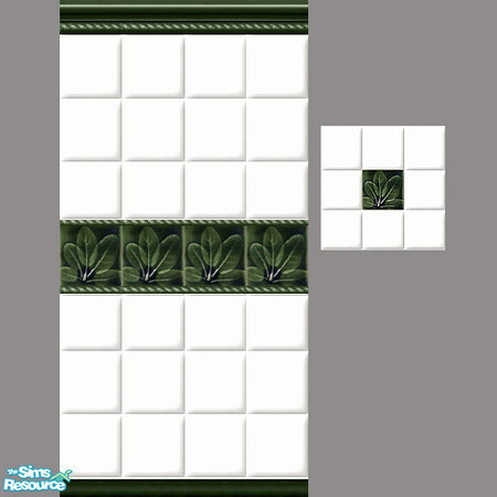 Sims 2 — Leafy Impressions Tile Set by Halfcreek — created by Halfcreek