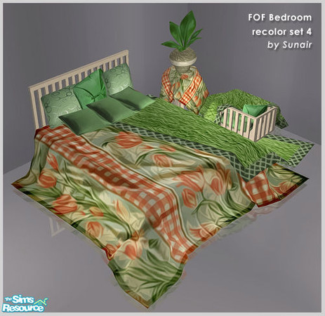 Sims 2 — FOF Bedroom - Recolor set 4 by Sunair — FOF Bedroom - Recolor set 4 (nature)