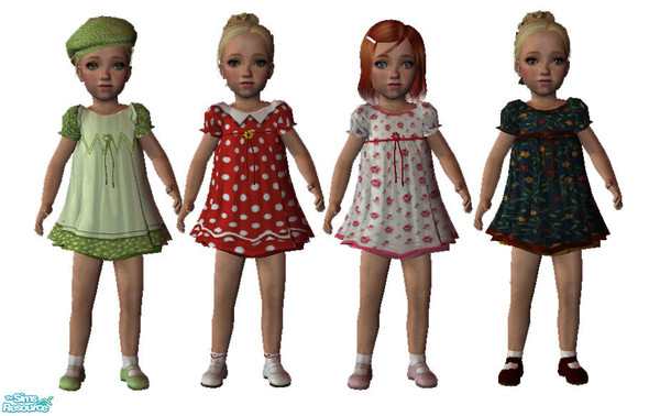 Sims 2 — Dresses for toddlers set 2 by giasims — I love this mesh I couldn\'t resist some more recolors. You can find the