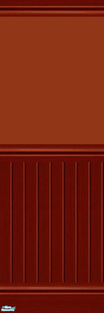 Sims 2 — Wood Panel & Paint Set - Rust Red by sailfindragon — \"Rust Red\" Paint with Co-ordinated Wood