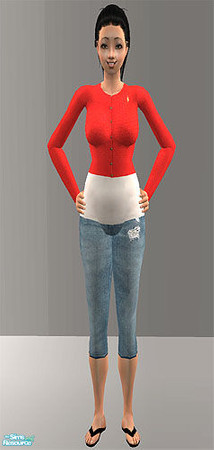 Sims 2 — Well Rounded Teen  Casual Set 002 - 2 by agaliha5 — A cute set of tops & capris for teens using the Well