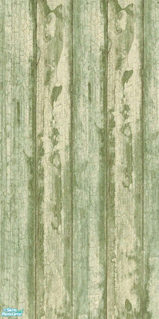 Sims 2 — Weathered Beach Green Wall by VictoriaGrace — From the set of Weathered beach wood walls and floors in varying