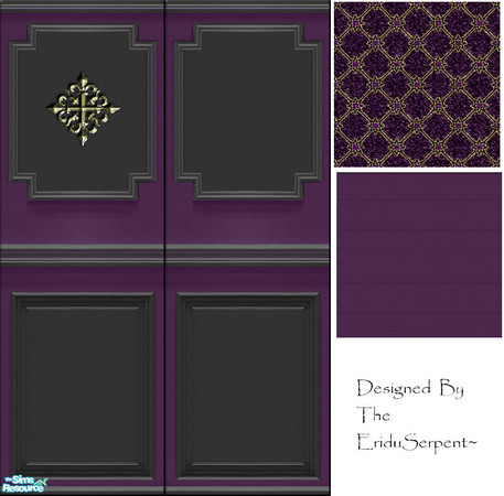 Sims 2 — Another Gothica Wall & Floor Set by eriduserpent — I thought the dark ones among you may get tired of just