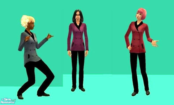 Sims 2 — Ladies suits. by qvisn — Just right for the office. by qvisn
