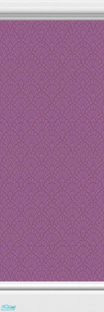 Sims 2 — Barley Wallpaper - Pink by sailfindragon — Pink Barley Wallpaper with White Wood Kick and Crown.