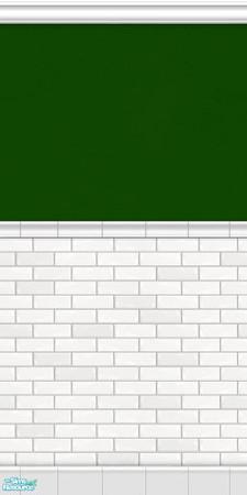 Sims 2 — Metro Subway Tile Walls - Hunter Green by phoenix_phaerie — A chic and metropolitan subway tile wall.