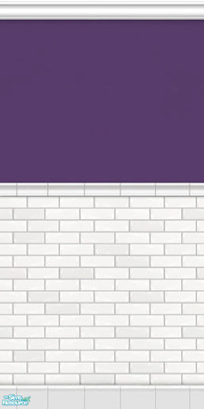 Sims 2 — Metro Subway Tile Walls - Royal by phoenix_phaerie — A chic and metropolitan subway tile wall.