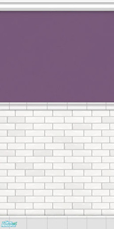 Sims 2 — Metro Subway Tile Walls - Berry by phoenix_phaerie — A chic and metropolitan subway tile wall.