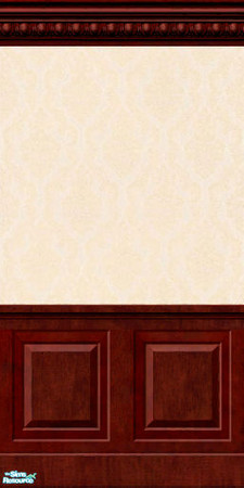 Sims 2 — Satin Floral Wallpaper Set - Pink by TrailRunner782 — Elegance comes to mind when a sim has walls like these.